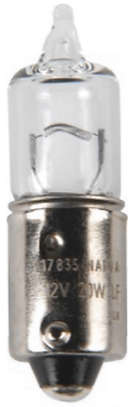 Лампа 12V H20W   BA9s