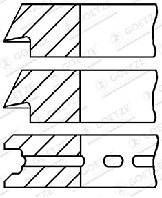 Кольца компрессора d=85 (2x2x4)
