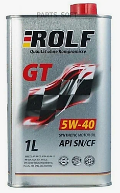 Масло 5W40 - 1 л   GT