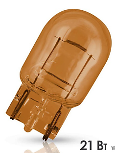 Лампа 12V WY21W   WX3x16d - жёлтый